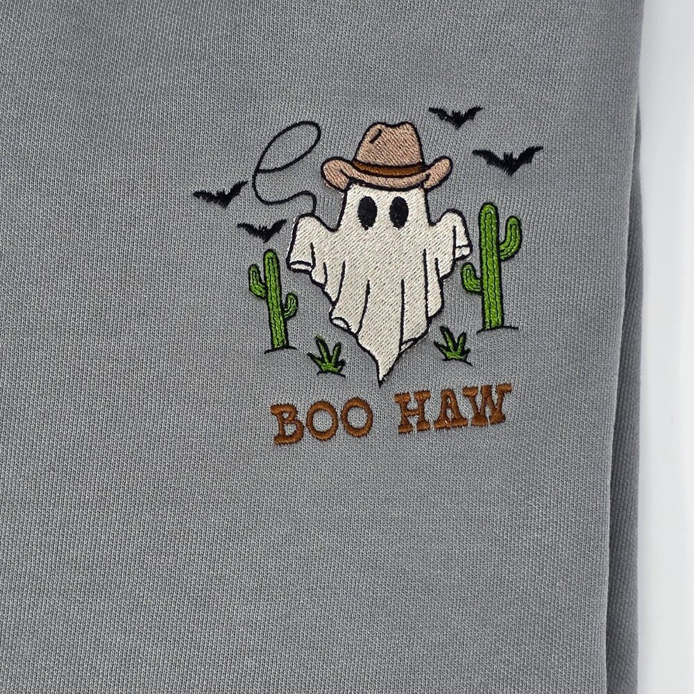 Boo Haw Embroidered Comfort Colors Crewneck - Picture 3 of 3
